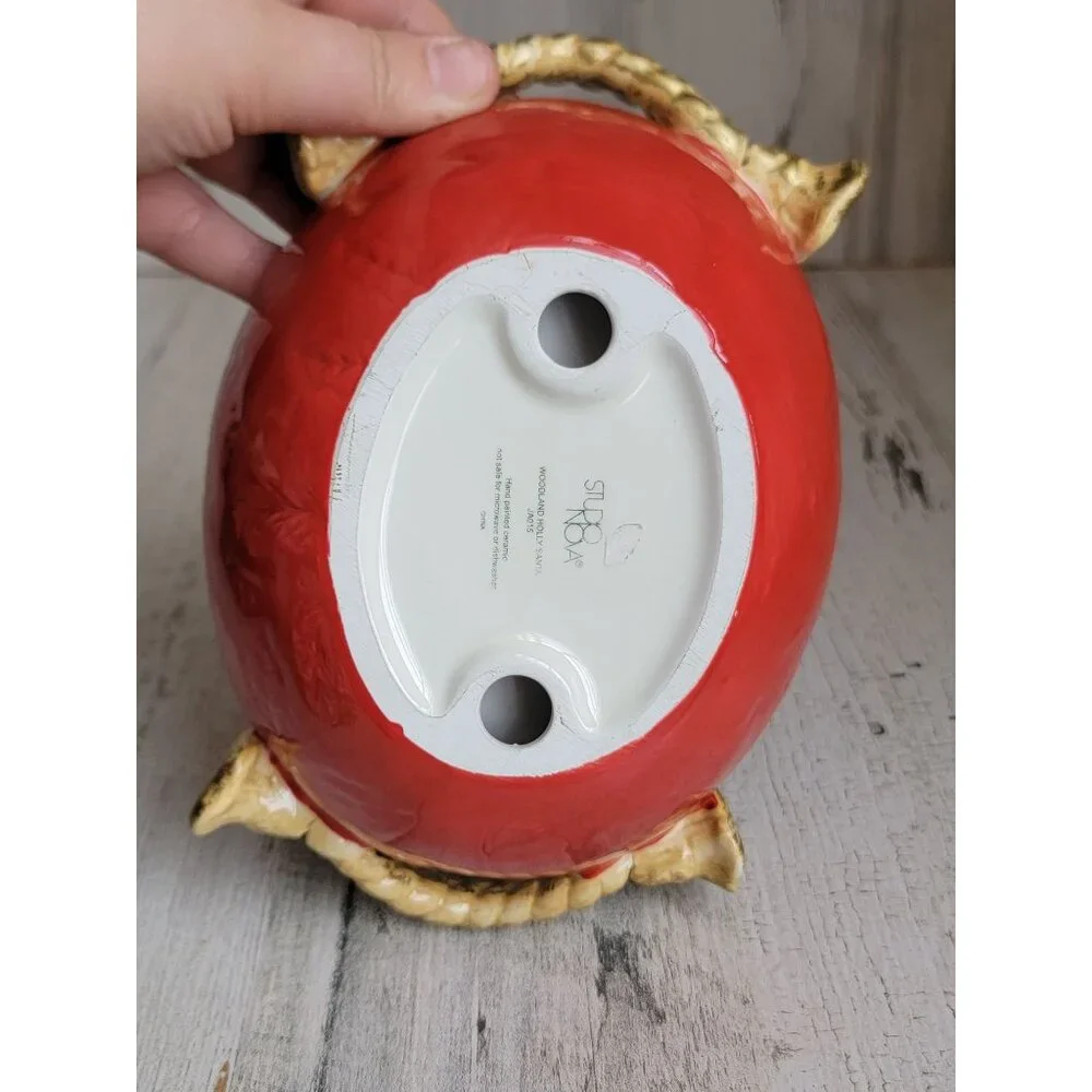 Studio Nova Woodland Holly santa soap dish‎ Xmas decor